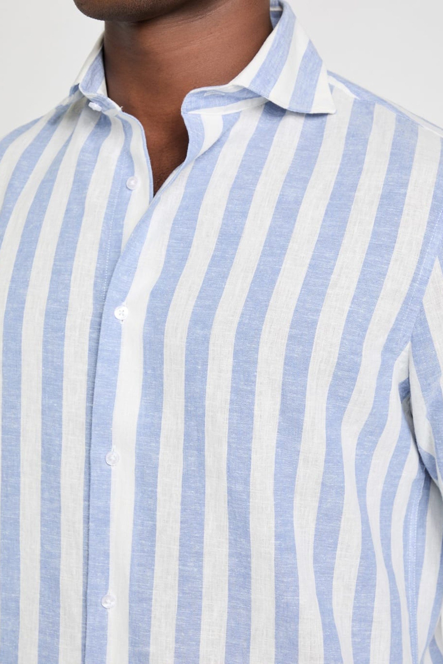 BILL FRENCH COLLAR R LIGHTBLUE & WHITE MI 4