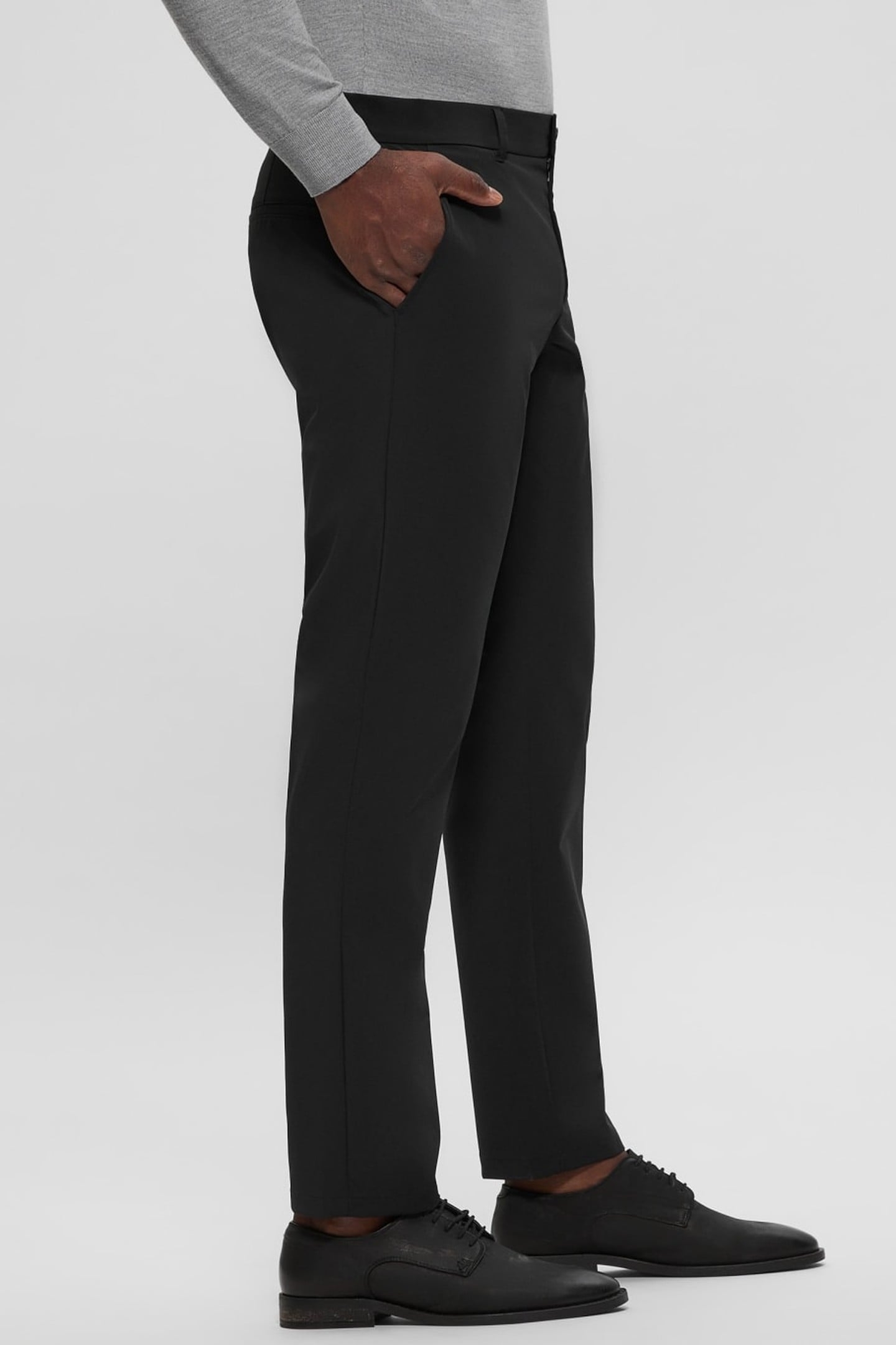 GUESS ECO MYRON DRESSY PANTS JET BLACK A996 3