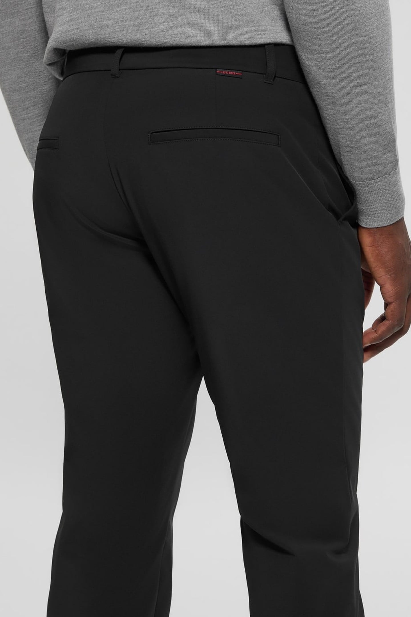 GUESS ECO MYRON DRESSY PANTS JET BLACK A996 5