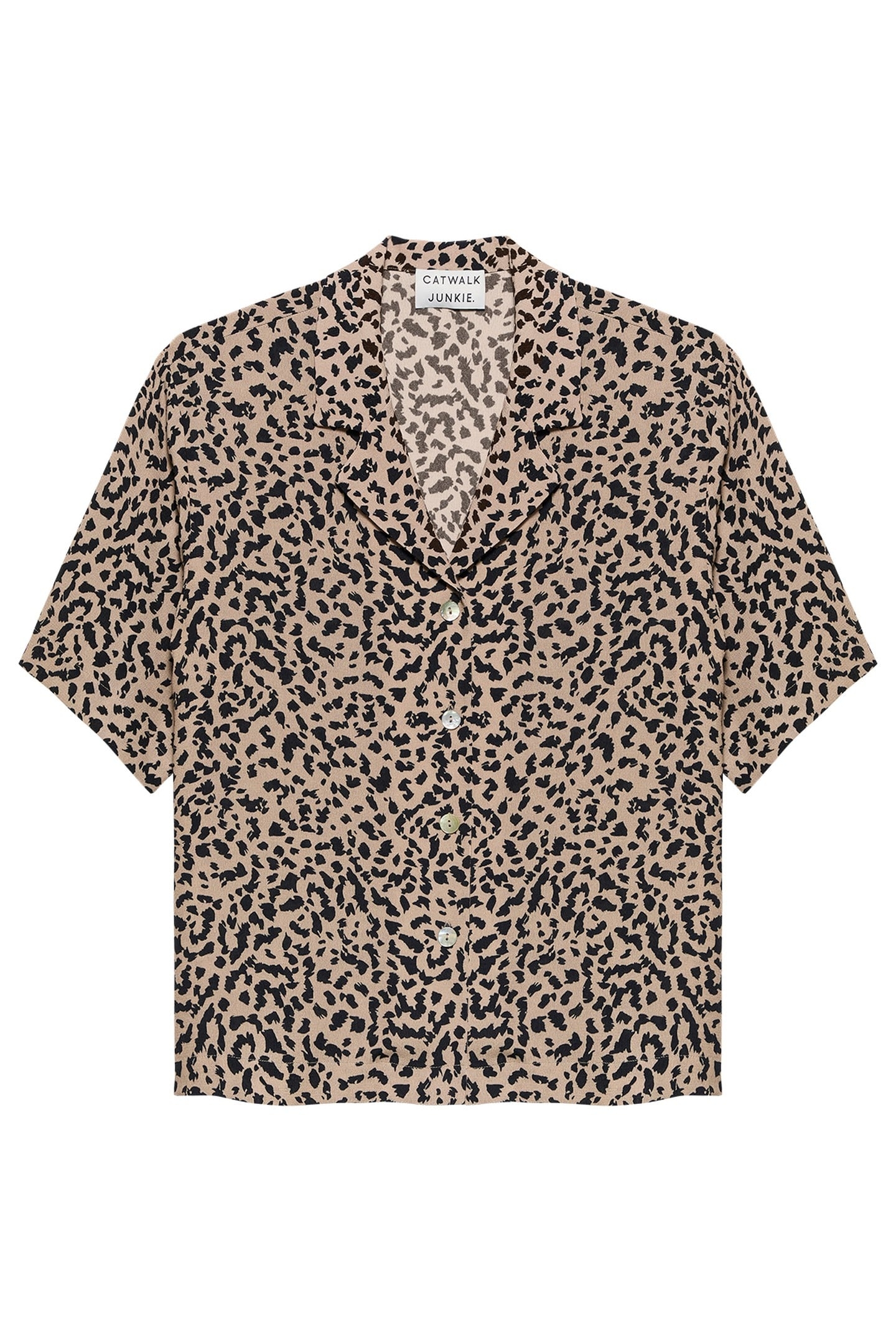 RESORT LEOPARD BLOUSE SESAME 4