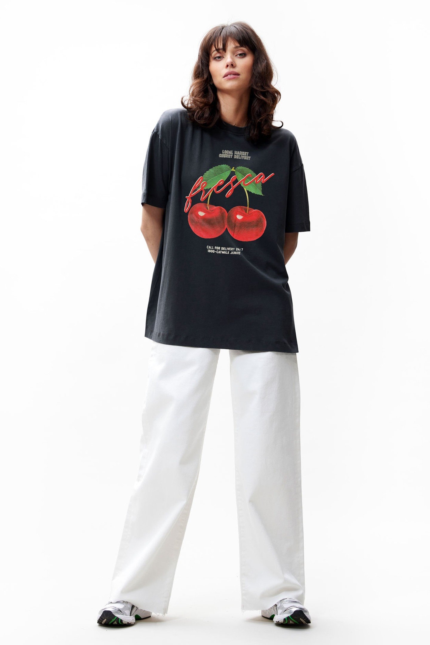 OVERSIZED GRAPHIC TSHIRT DARK GREY 1