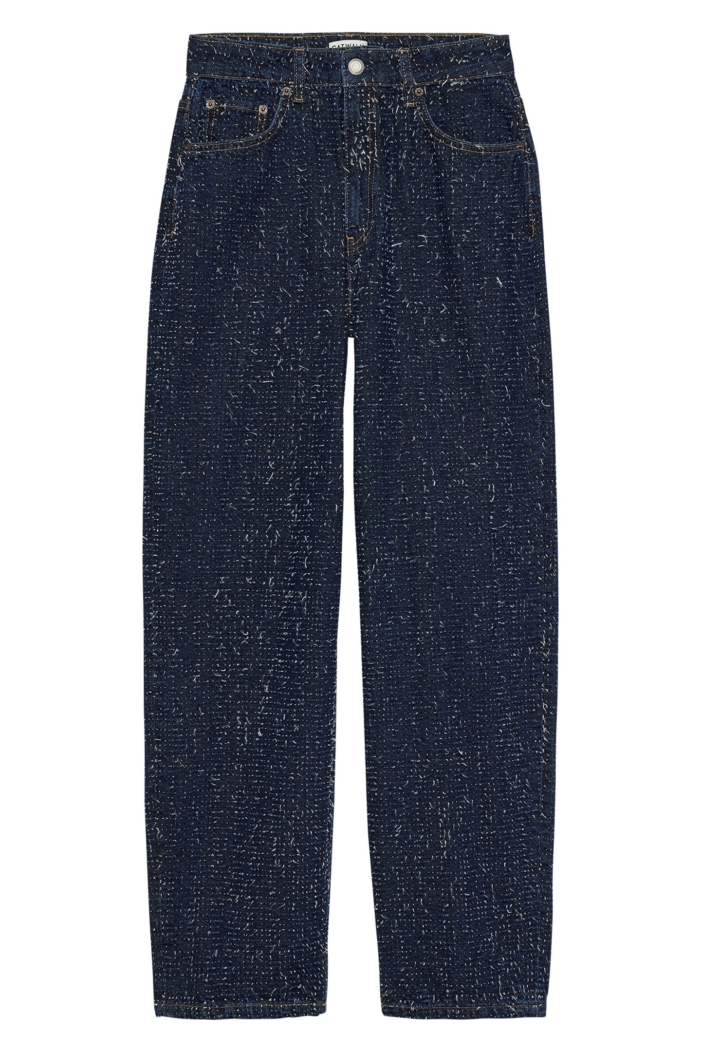 BAGGY FIT SCRATCHED JEANS DARK BLUE 3