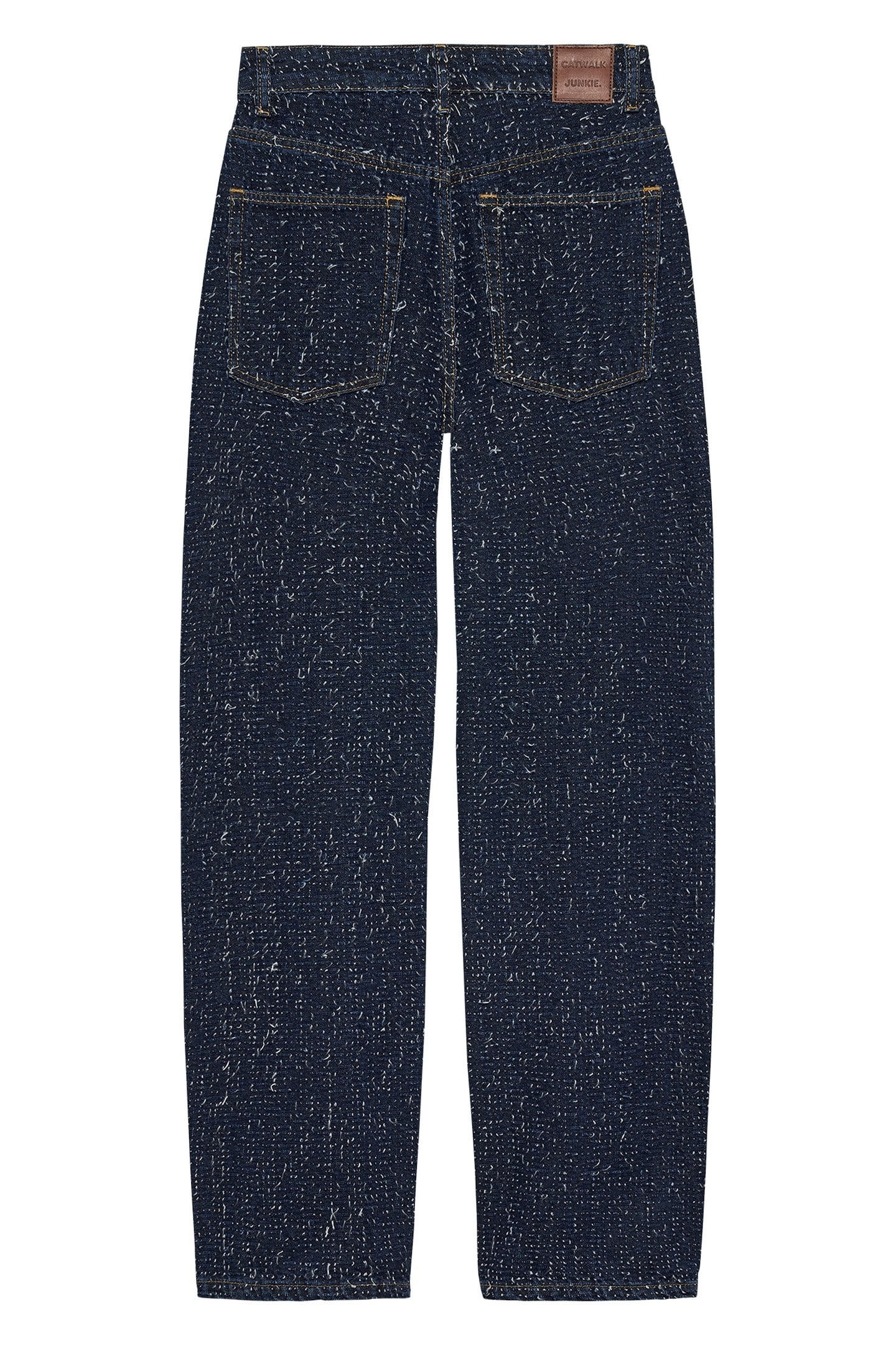 BAGGY FIT SCRATCHED JEANS DARK BLUE 4