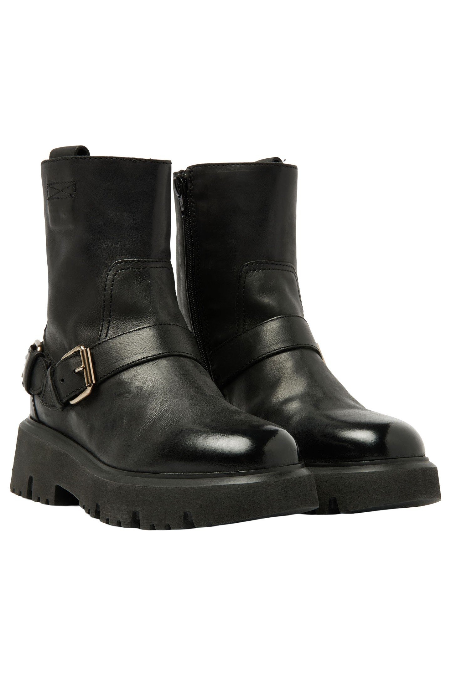 ZIVA JAGGER BIKER BOOTS BLACK 1