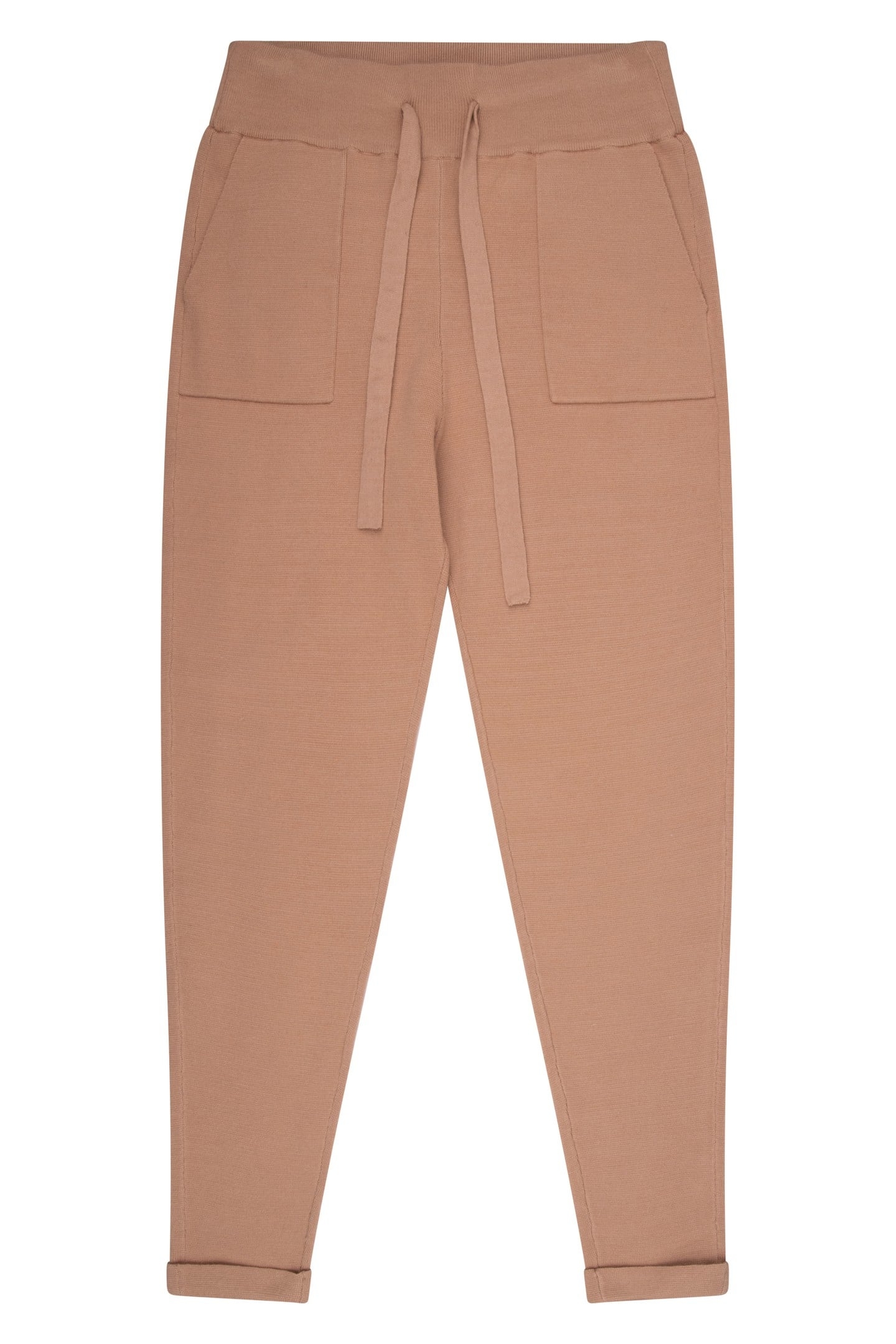 TROUSERS KNITTED JOGGER CAMEL 6