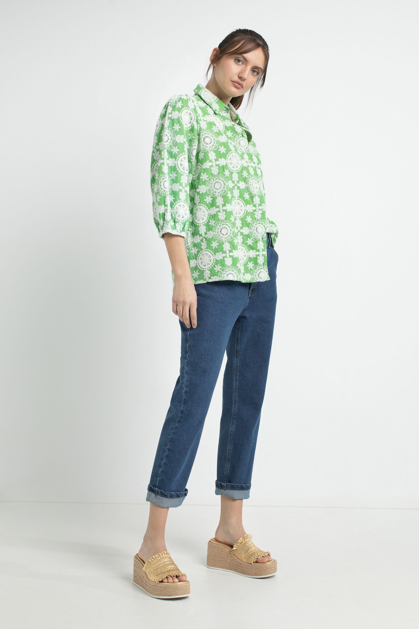 DEVAN BLOUSE PARROT GREEN 3