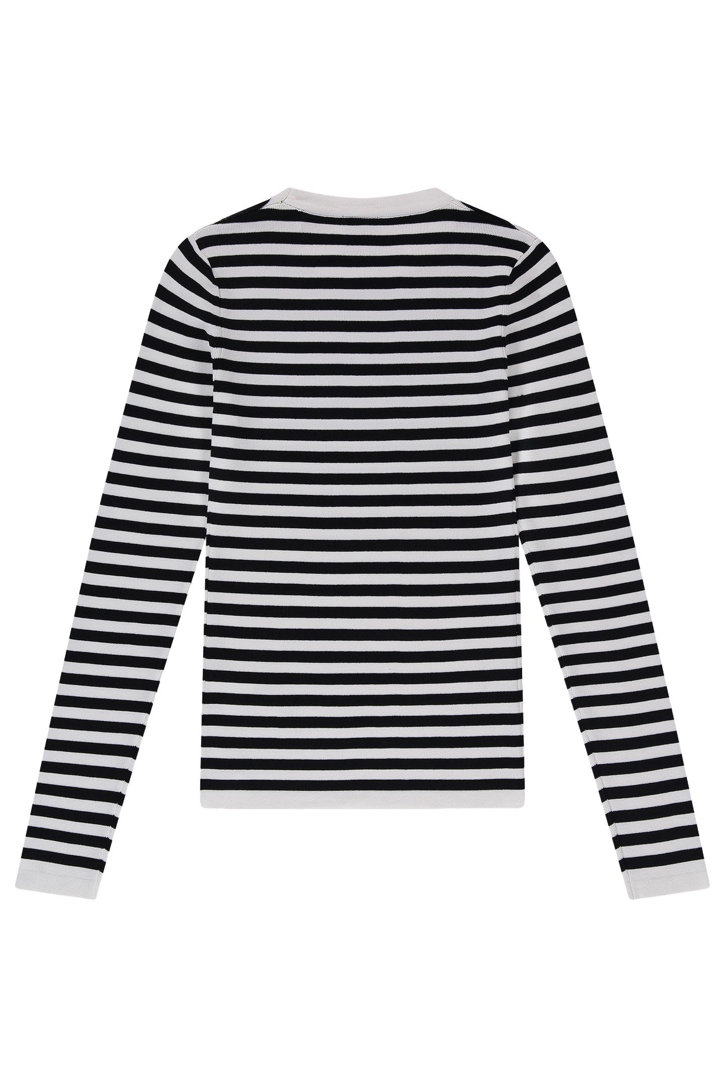 JOLIE LS STRIPE PULLOVER BLACK/OFF WHITE 2