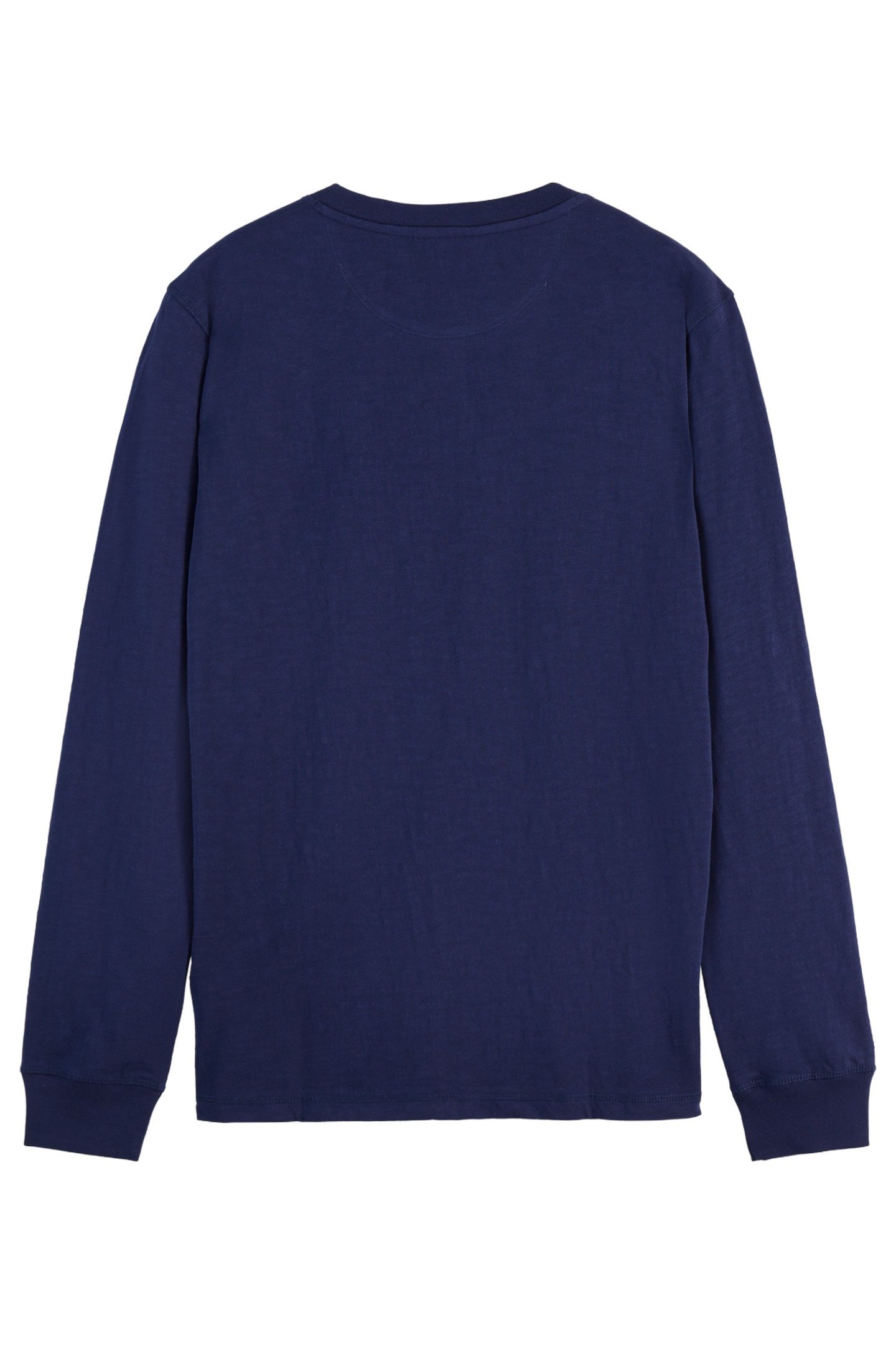 SLUB HENLEY REGULAR FIT LONG SLEEVE T-SHIRT NAVY 3