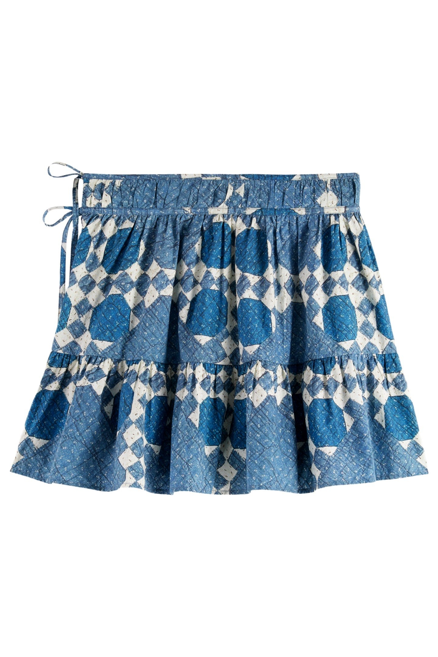 MINI SKIRT WITH GATHERING HEIRLOOM QUILT 3