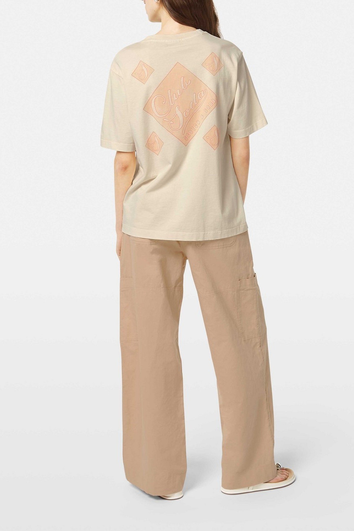 FRONT BACK ARTWORK GARMENT DYE LOOSE FIT T-SHIRT SOFT ICE 4