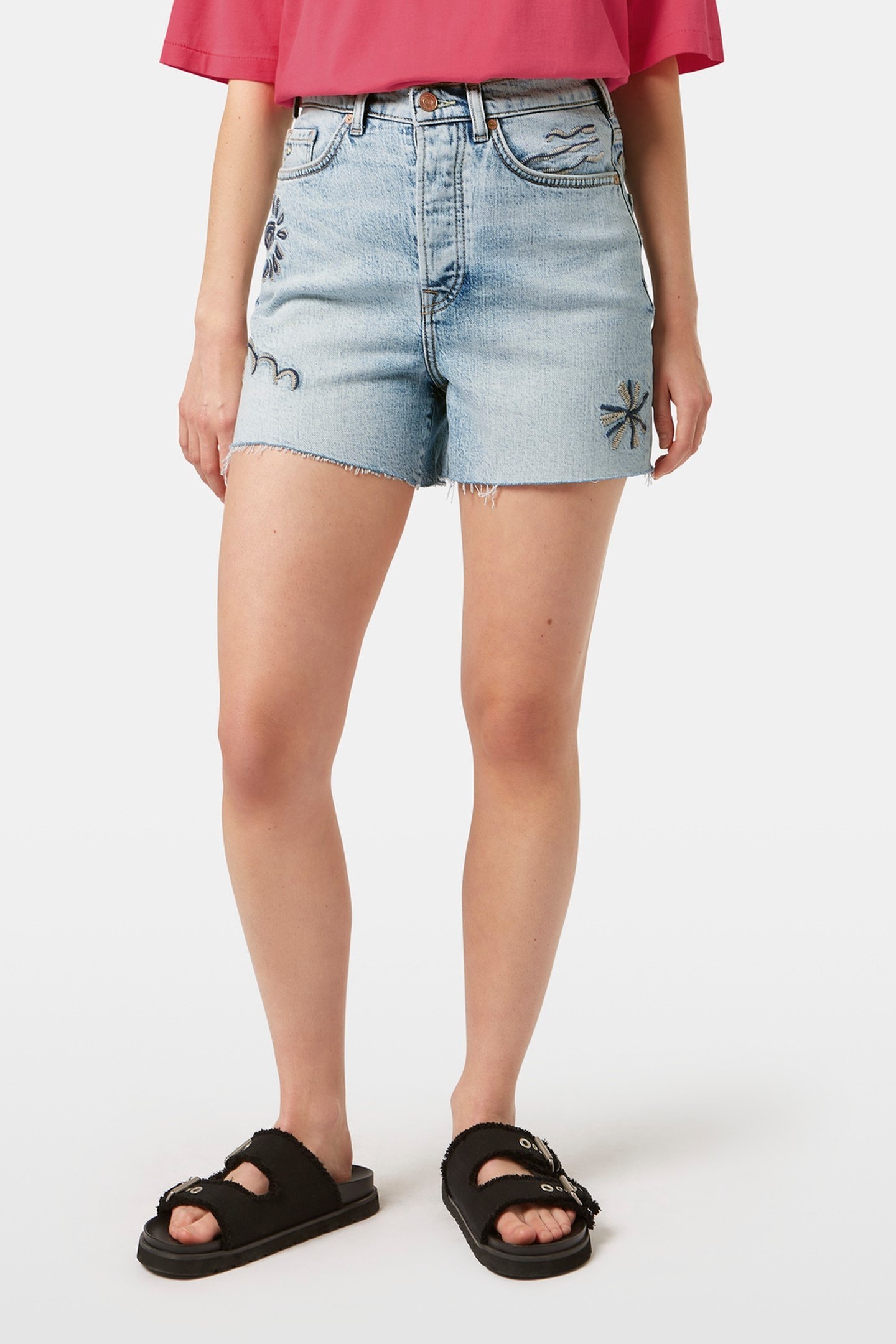 THE RAY CUT OFF DENIM SHORT SPRING LIGHTS 3
