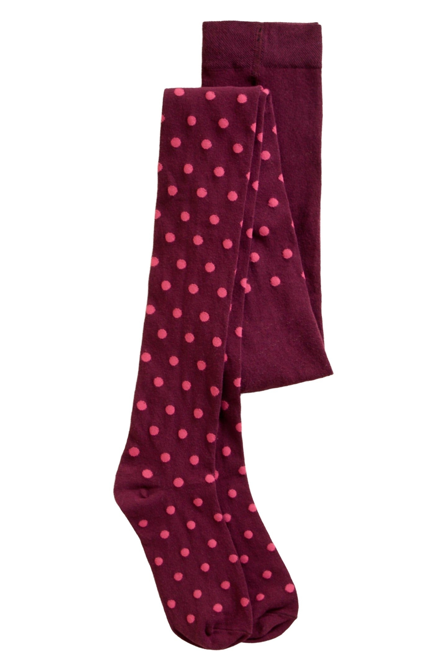 POLKA DOT TIGHTS PLUM MULTI 1