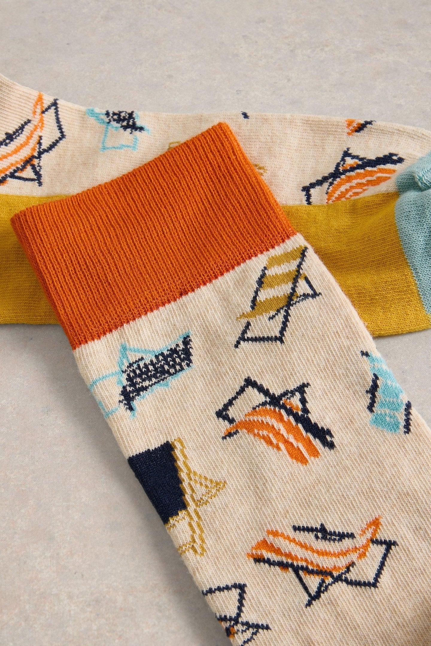 TAKE IT EASY ANKLE SOCK NATURAL MULTI 2