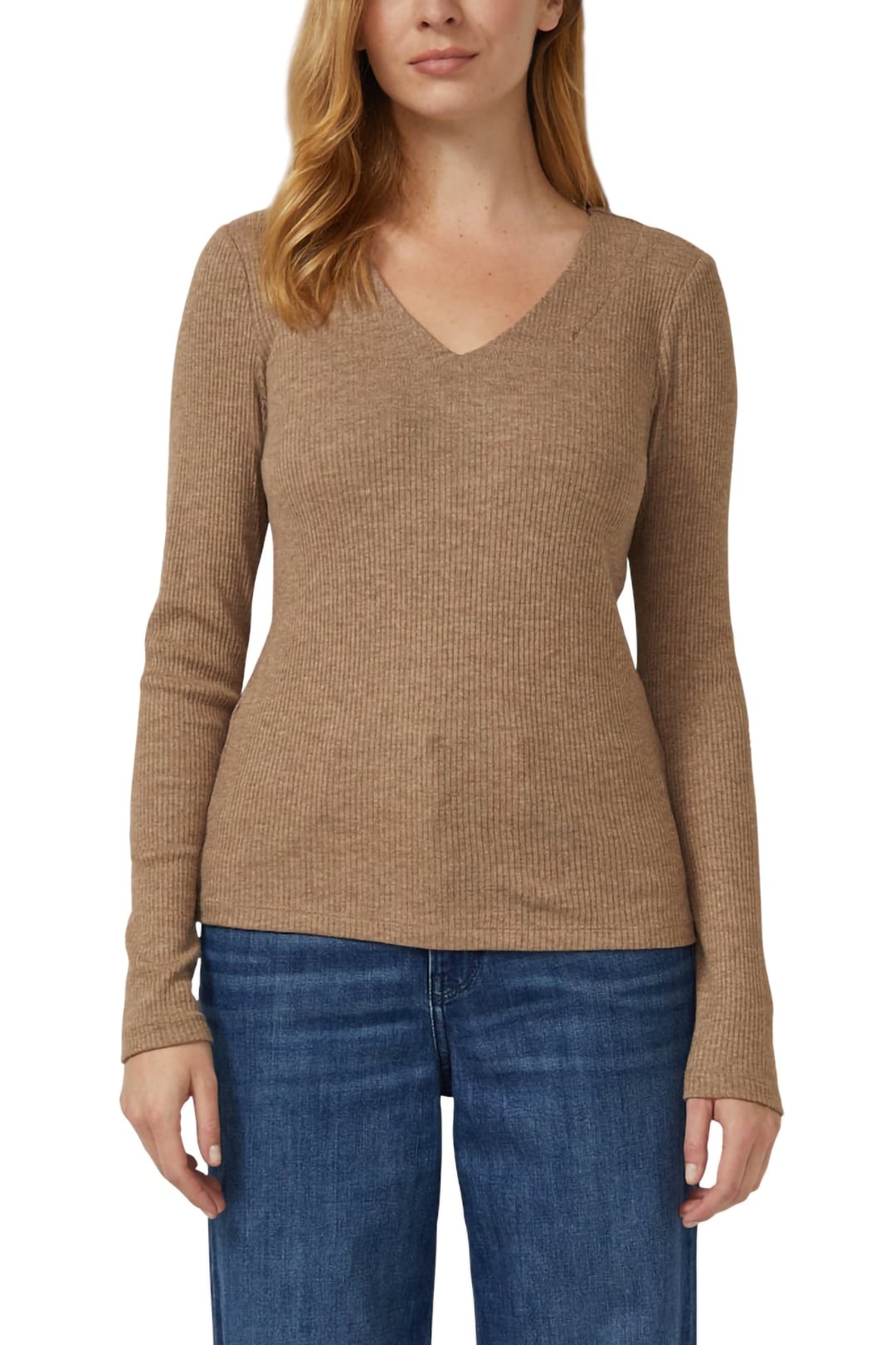 S.OLIVER T-SHIRTS BROWN 1